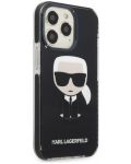 Калъф Karl Lagerfeld - Ikonik Karl, iPhone 13 Pro, черен - 2t